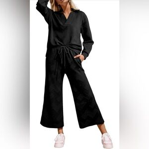 Elegant Black Women's Wide-Leg Pants